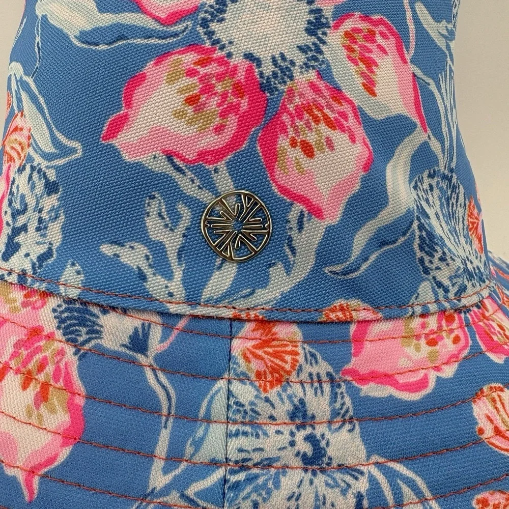 Lilly Pulitzer Reversible Canvas UPF 50 Bahamian Rhapsody's Sun Hat One Size